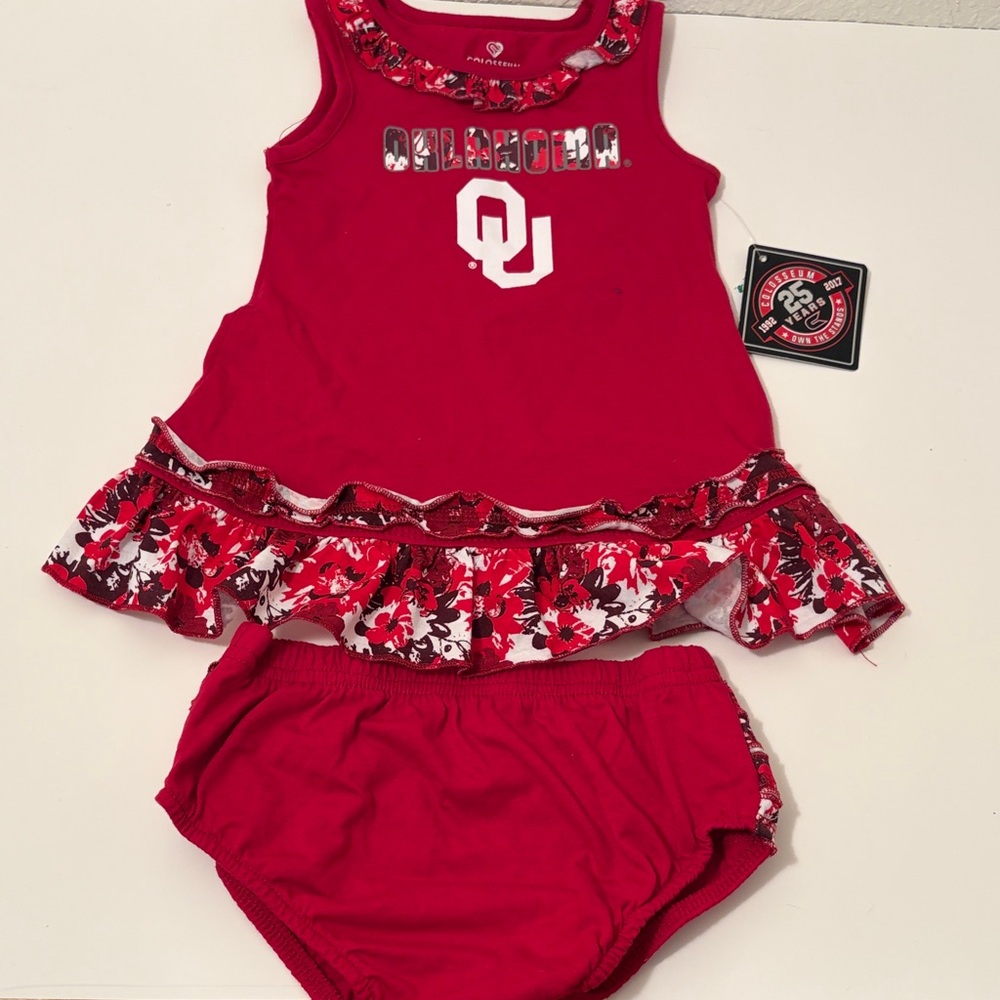 Colosseum Red Infant Girl Outfit 12-18 months